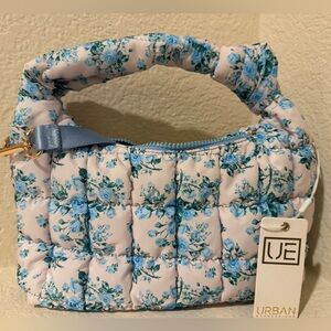 Urban Expressions Floral Quilted Puffer Handbag NWT